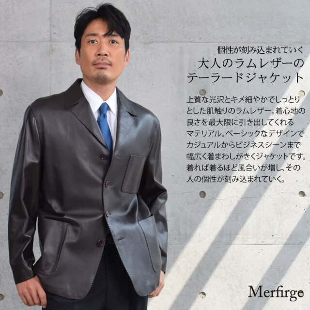 30%OFF 会員価格適用外】[COGGIOLA] メンズ ソフト ラム レザー