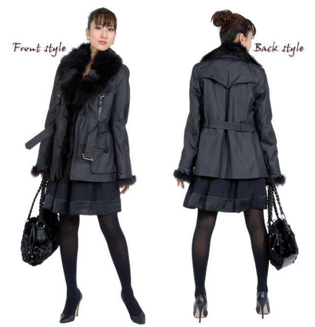 半額 会員価格適用外】ラビットライナーファージャケット フォックス