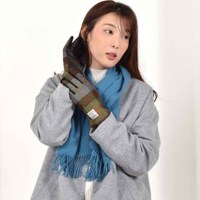 名入れ刺繍可】【Merfirge】カシミヤ 100％ 無地 マフラー ＆ ハリス