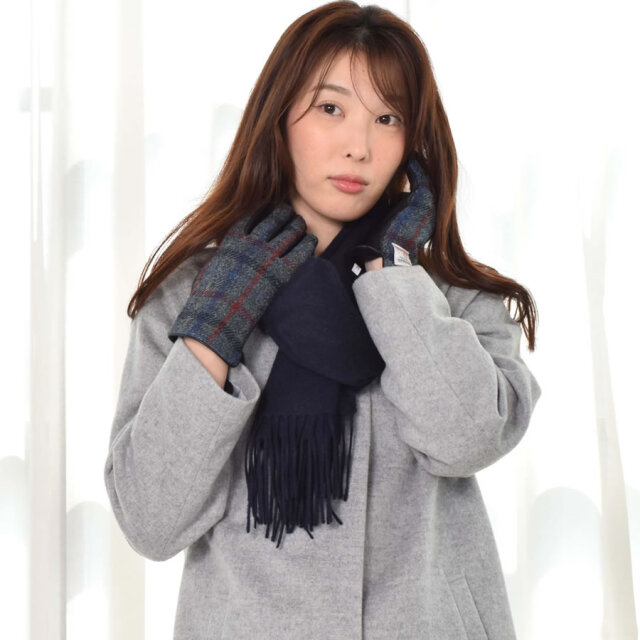 名入れ刺繍可】【Merfirge】カシミヤ 100％ 無地 マフラー