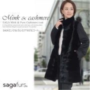 レディースファション カシミヤコート