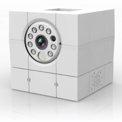 Wifi あんしんカム　icam HD 360 ネットワークカメラ ACC1308A1WH　SDカード録画 IPカメラ