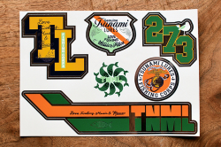 津波ルアーズ『2025 A5 Multi Mirror Sticker（ 2025 A5サイズ・マルチミラーステッカー ）』