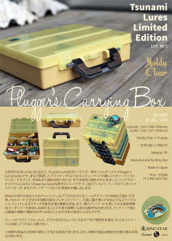 津波ルアーズ 『 Plugger’s Carrying Box  Lot No.5 “Moldy Clear”』