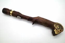 E-No Products『ウッドトリガーグリップ　TYPE-2』ドクロメタル