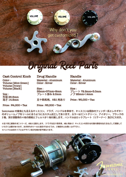 津波ルアーズ 『Original Reel Parts（オリジナルリールパーツ）』