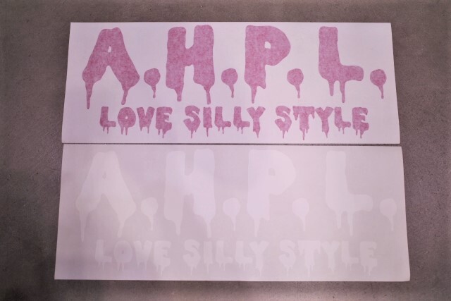 a.h.p.l(ando hand painted lures)『a.h.p.l ステッカー』