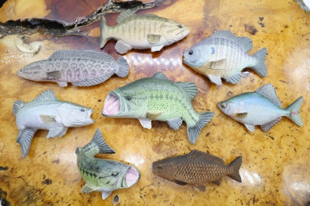 彫魚 FUMIO NAGAI (永井文雄) 『彫魚ブローチ各種』『【受注】壁掛け作品』