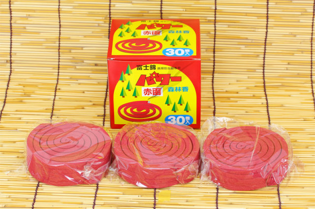 富士錦 パワー森林香（赤函）30巻入 ～携帯防虫器専用～ 【※蚊取り線香