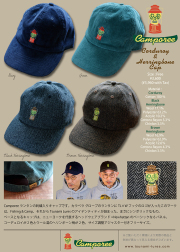 津波ルアーズ『Camporee Corduroy & Herringbone Cap（キャンポリー コーデュロイ & ヘリンボーン キャップ）』