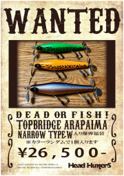 【1/3以降販売ご予約商品】毎年恒例Top bridge『ARAPAIMA NARROW TYPE-W入り爆弾福袋』