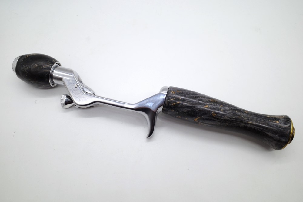 E-No Products『ミナモトサカナグリップ・スタビライズドウッド/メープル黒/110＋スタビライズドウッド/メープル黒ヘッドキャップ』