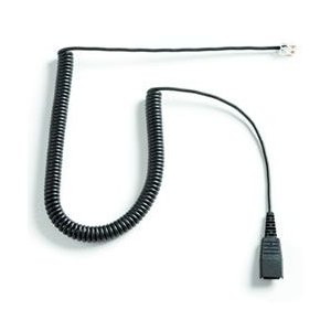 Jabra製　電話機向け業務用ヘッドセット接続カールコード(CC7)(8800-01-37)