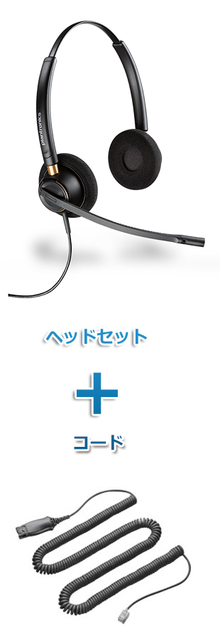 Plantronics（プラントロニクス）　HW520-72442-41　ヘッドセット(特定電話機用 HW520・HISケーブル 72442-41)