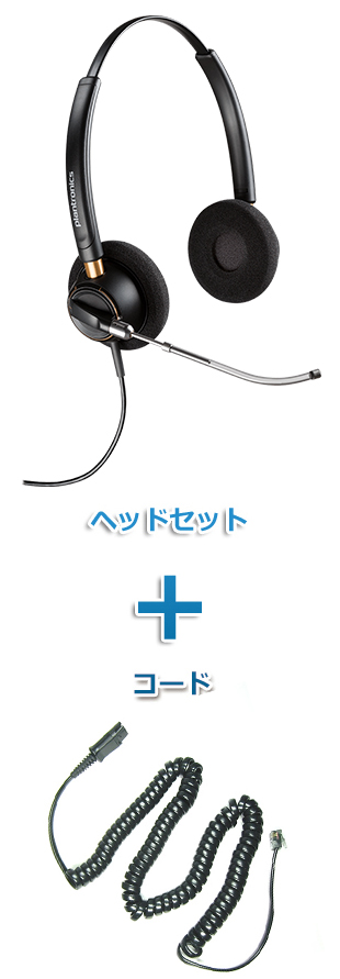 Plantronics（プラントロニクス）ヘッドセット(特定電話機用 HW520V・27190-01 ポラリス用ケーブルセット)