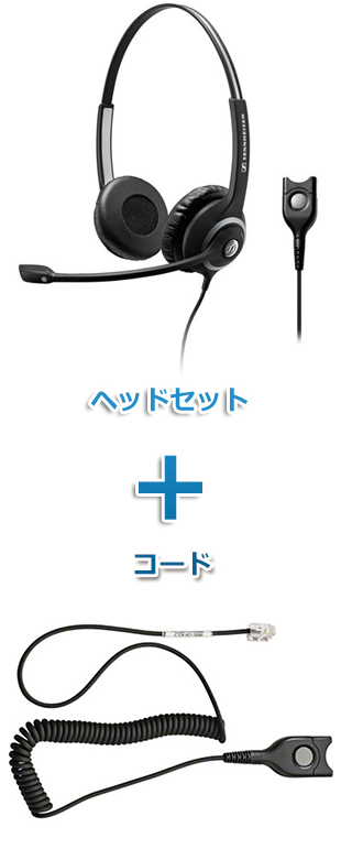 SENNHEISER（ゼンハイザー） SC 262 + CSTD24 ヘッドセット（両耳）と特定電話機接続ケーブルセット商品