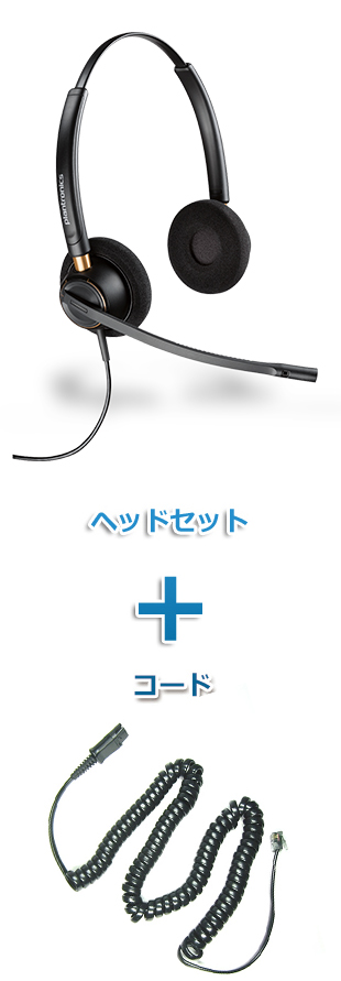 Plantronics（プラントロニクス）ヘッドセット(特定電話機用 HW520・27190-01 ポラリス用ケーブルセット)