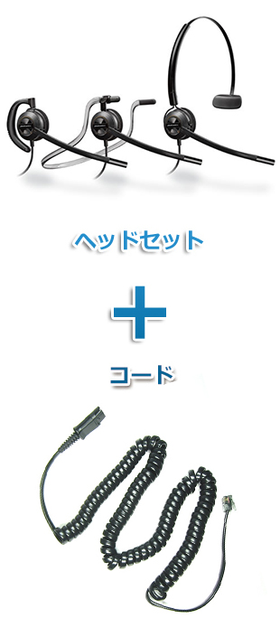 Plantronics（プラントロニクス）ヘッドセット(特定電話機用 HW540・27190-01 ポラリス用ケーブルセット)