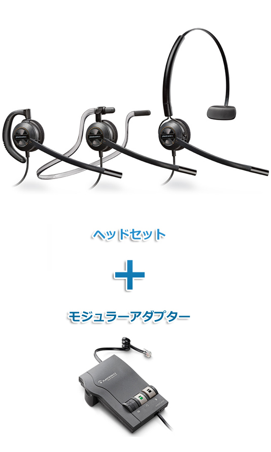 Plantronics（プラントロニクス） HW540-M22 ヘッドセットトップHW540・モジュラーアダプターM22セット