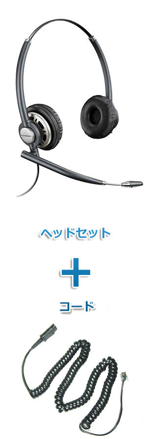 Plantronics（プラントロニクス）ヘッドセット(特定電話機用 HW720・27190-01 ポラリス用ケーブルセット)