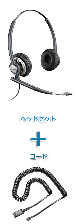Plantronics（プラントロニクス）ヘッドセット(特定電話機用 HW720・38099-01 ポラリス反転ケーブルセット)