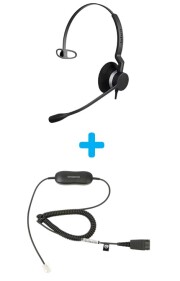 Jabra(ジャブラ)製 ヘッドセット・接続コード セット（電話機用）Jabra BIZ 2300 Mono (2303-820-105) + GN 1200 CC (88011-99)
