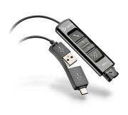 Plantronics（プラントロニクス） DA85 USB-ヘッドセットアダプター「USB-A および USB-C（変換アダプタ付属） 接続対応」 786C7AA(218267-01)