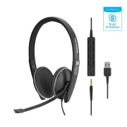 SENNHEISER（ゼンハイザー）EPOS SC 165 USBII USBヘッドセット（両耳）（USB一体型） USB接続ケーブル