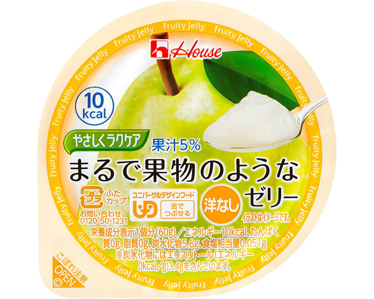 やさしくラクケア　まるで果物のようなゼリー　洋なし / 83825　60g