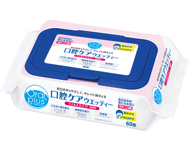 オーラルプラス　口腔ケアウエッティー（マイルドタイプ） / 172495　60枚入