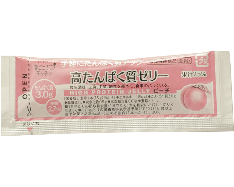 高たんぱく質ゼリー　ピーチ / 15g×20本