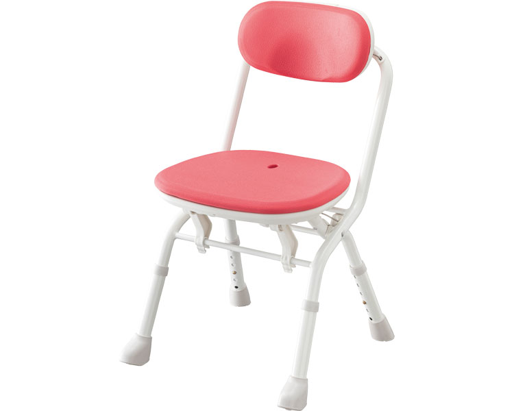 折りたたみ式 シャワーチェア 安寿　楽らく開閉シャワーベンチ　CN / 536-097　レッド 高齢者・介護・アロン化成