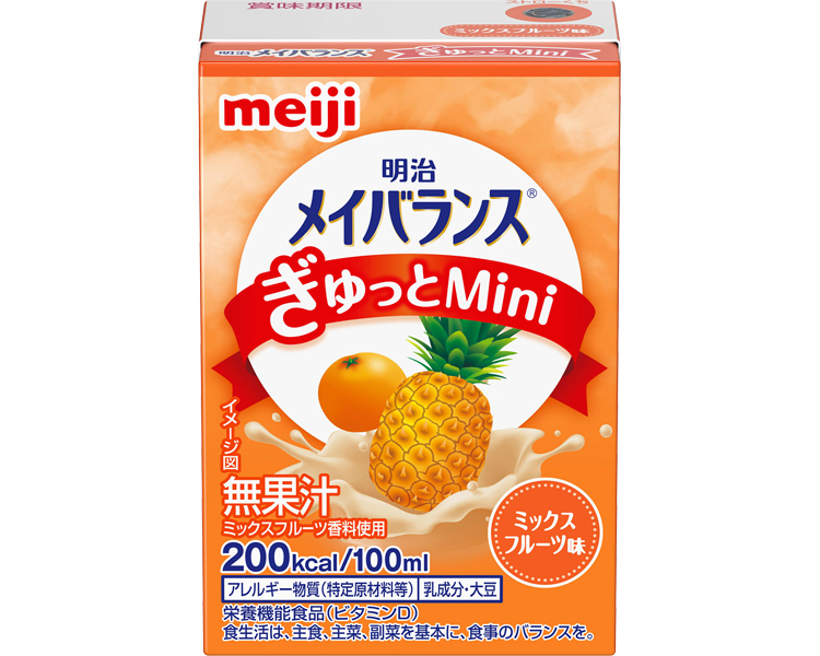 明治　メイバランスぎゅっとMini　ミックスフルーツ味 / 1671014　100mL