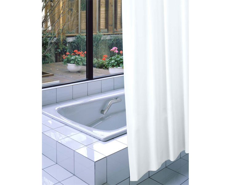 その他 入浴関連 防炎バスカーテン / NVS-400　ライトブルー 高齢者・介護・明和グラビア