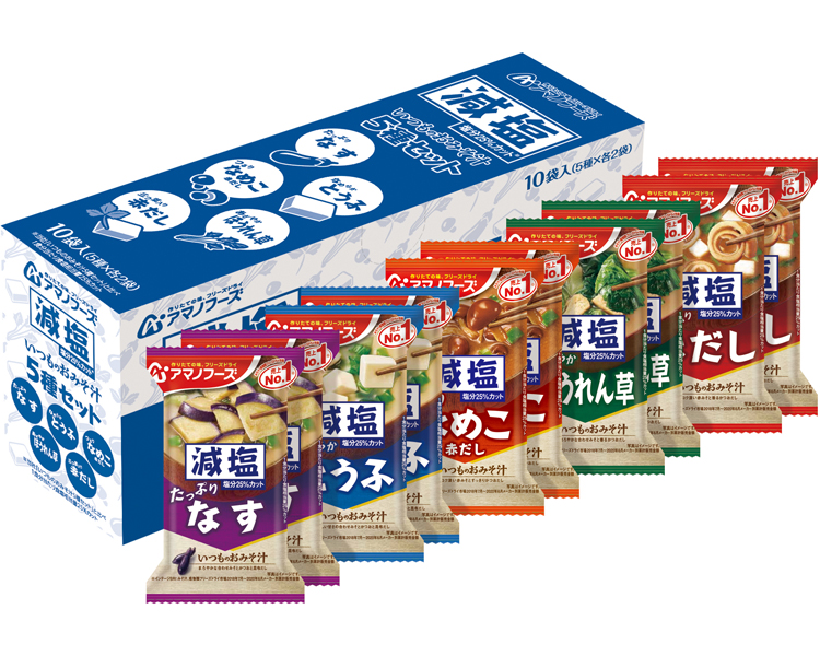 アマノフーズ　減塩いつものおみそ汁 / 5種セット10食入