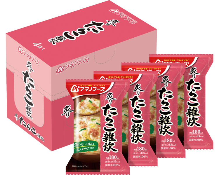 アマノフーズ　炙り　たらこ雑炊 / 4袋入