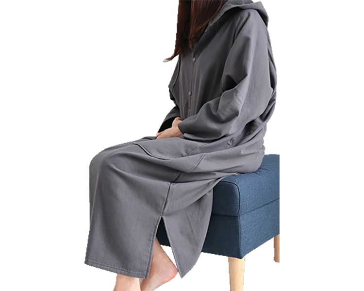 その他 入浴小物 バスローブポンチョ / グレージュ 高齢者・介護・丸昌