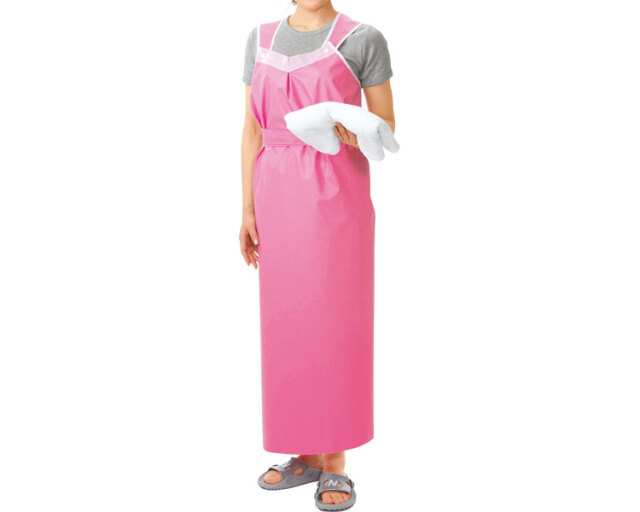 入浴介助用エプロン 介助用エプロン ハビナース　軽やか介助用エプロン　ロングタイプ　女性用 / 11249　ピンク 高齢者・介護・ピジョン