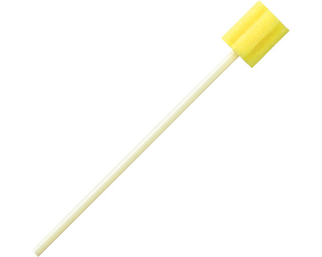 マウスピュア　口腔ケアスポンジ　プラスチック軸　50本入 / L