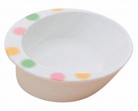 小さい自助食器 / M-357A　水玉