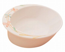 小さい自助食器 / M-357B　可憐花