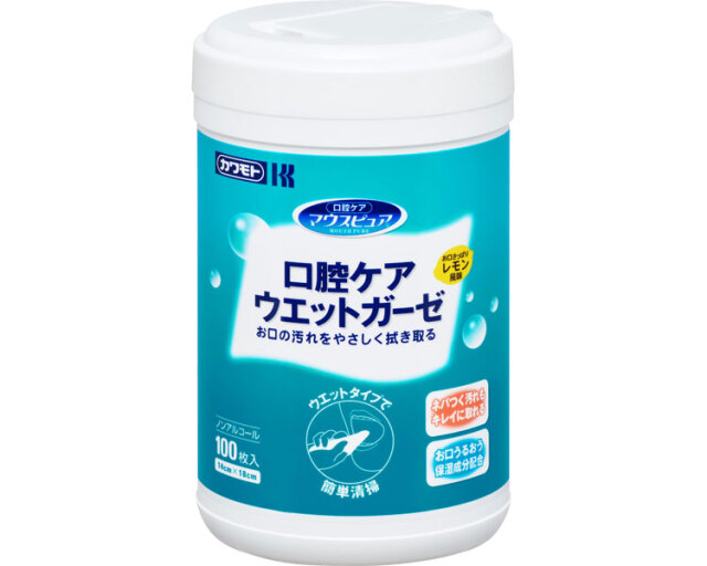 口腔ケアウエットガーゼ / 039-102450-00　100枚入　ボトル