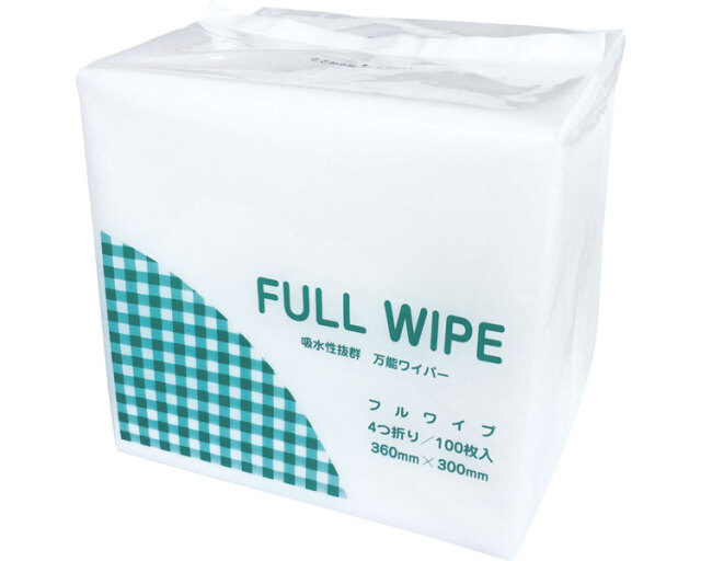 ドライタイプ 清拭タオル FULL　WIPE（フルワイプ） / 100枚入 高齢者・介護・丸三産業