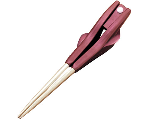 箸ぞうくん / S2-8　赤（19cm）　右手用