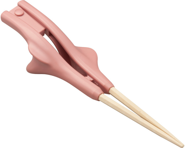 箸ぞうくんクリア / S-15　ピンク（21cm）　左手用