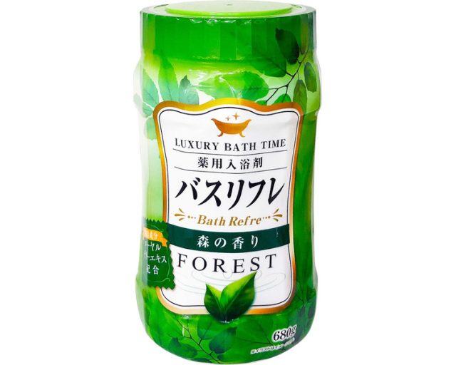 入浴剤 入浴剤 薬用入浴剤バスリフレ　本体680g / AG22782　森の香り 高齢者・介護・ライオンケミカル