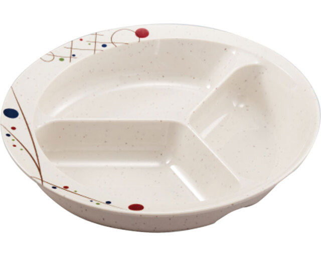 三ツ仕切皿 / UMS-200RKIH　岐穂