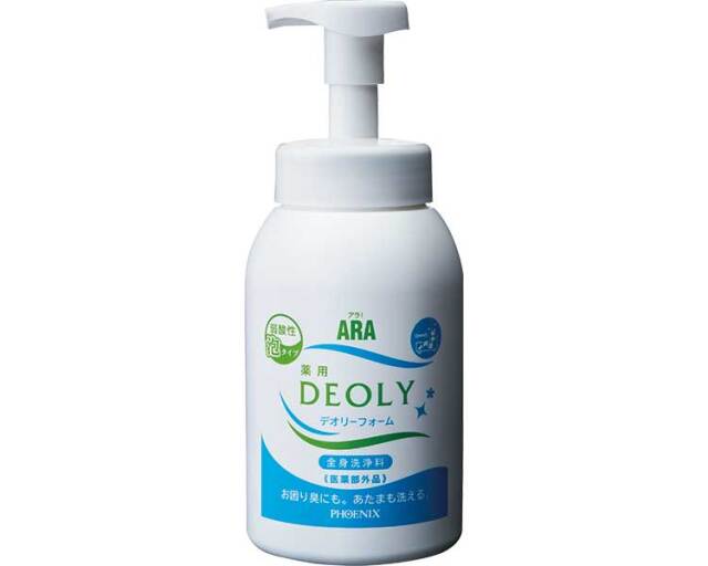 ボディソープ 清拭剤 アラ！　弱酸性薬用デオリーフォーム / 00091179　550mL　本体 高齢者・介護・フェニックス