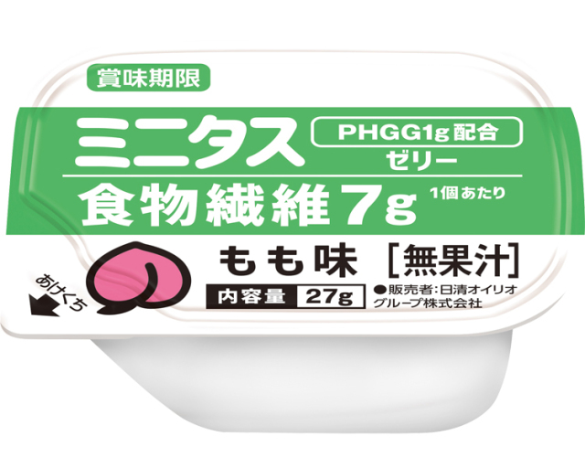 ミニタス　食物繊維ゼリー　もも味 / 021151　27g×9個