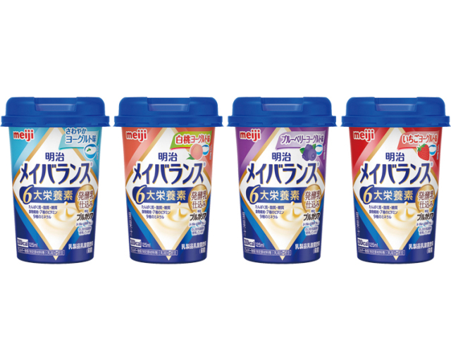 明治　メイバランスMiniカップ　発酵乳仕込み　アソートBOX / 2424037　24本入（4種×6本）